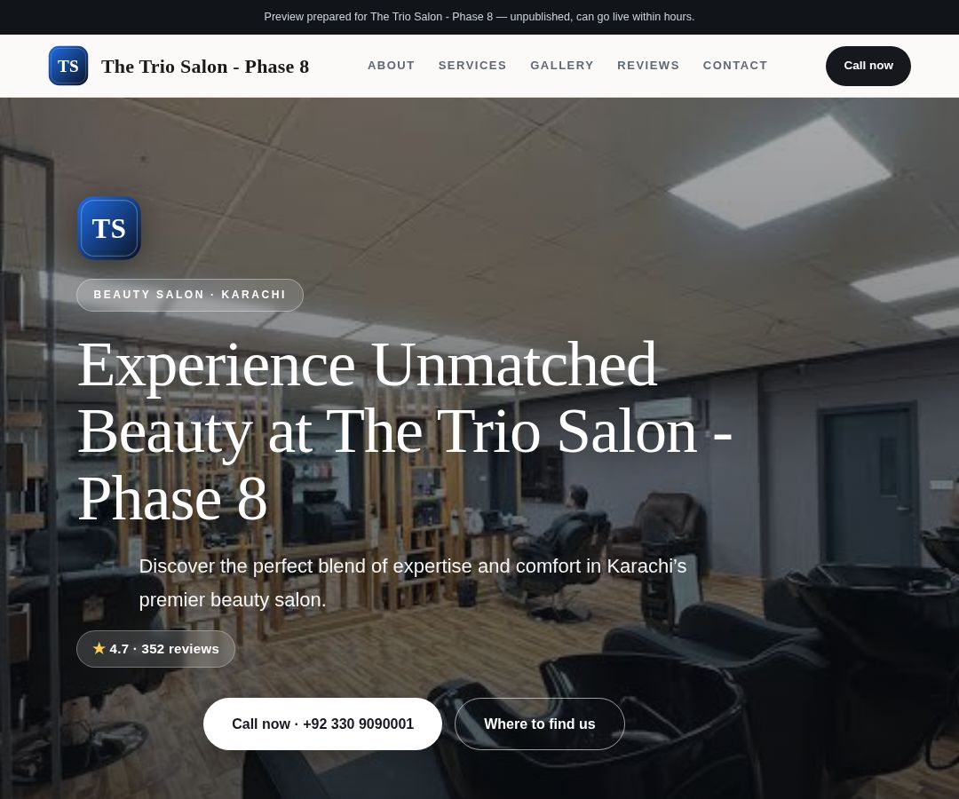 The Trio Salon - Phase 8