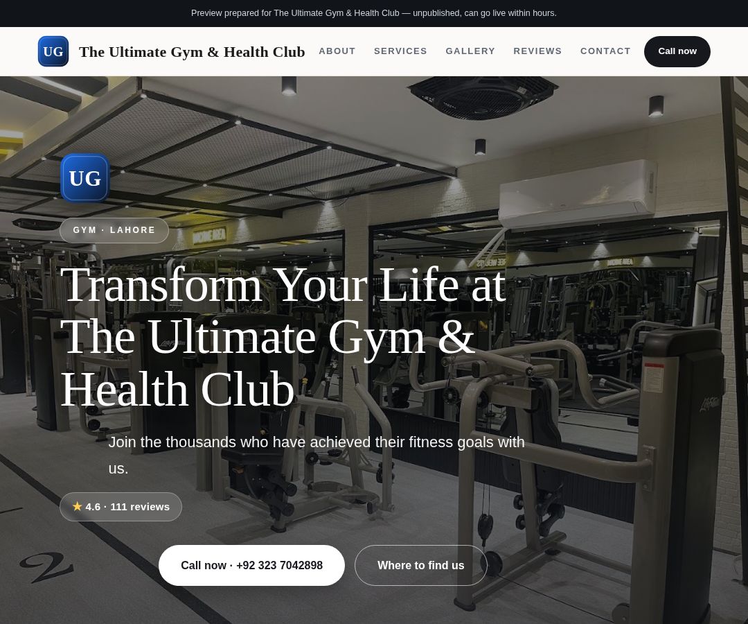 The Ultimate Gym & Health Club