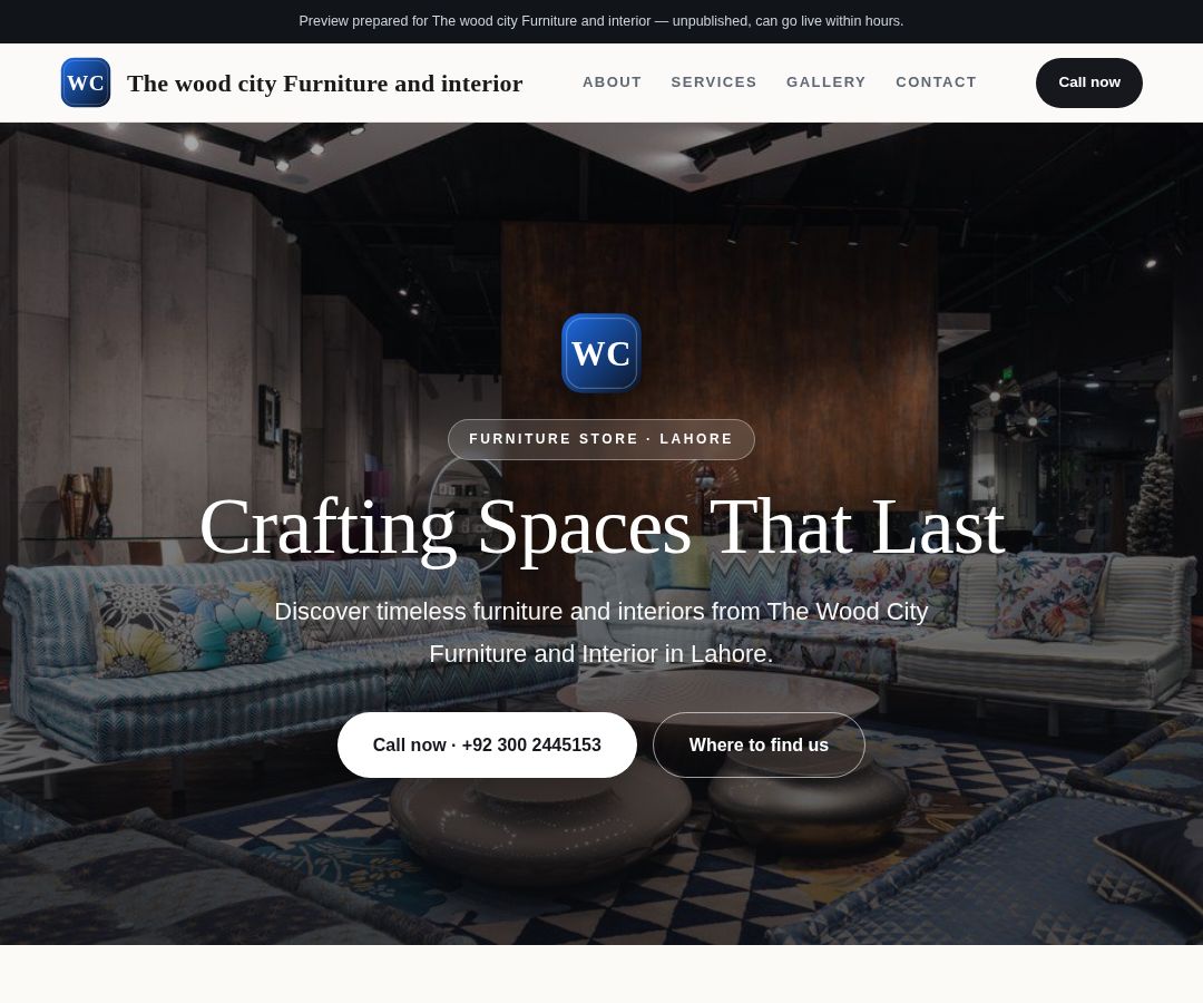 The wood city Furniture and interior