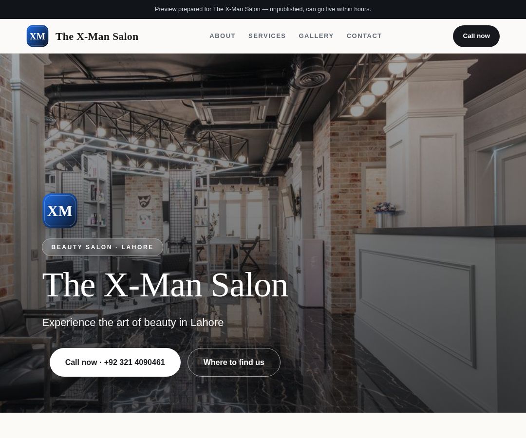 The X-Man Salon