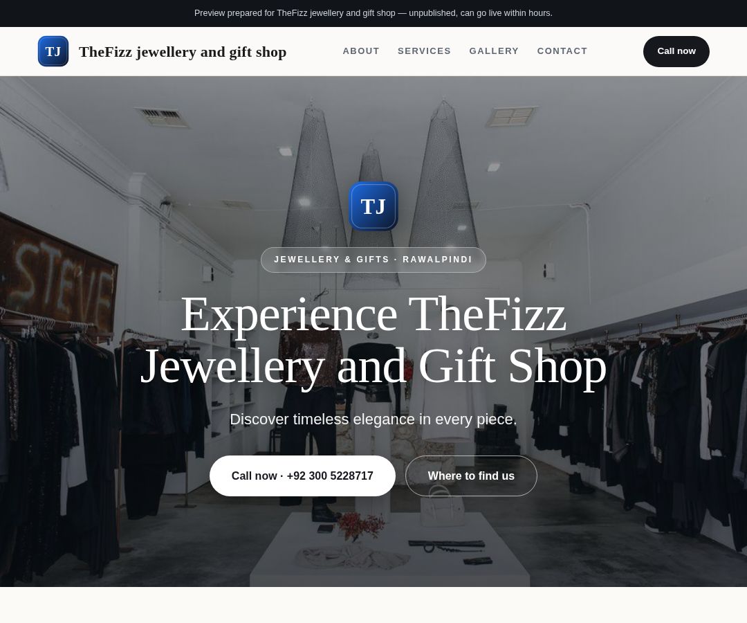 TheFizz jewellery and gift shop