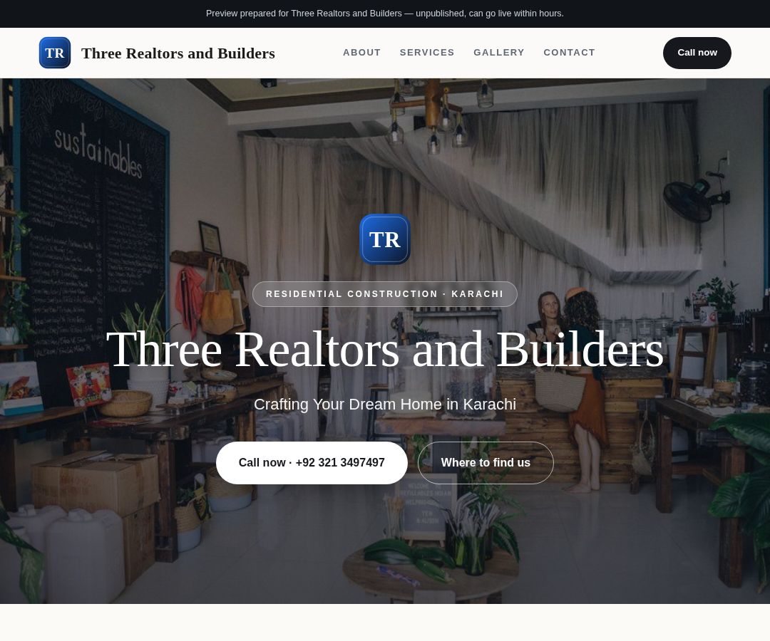 Three Realtors and Builders
