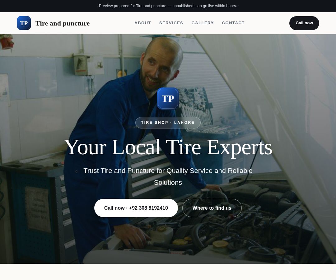 Tire and puncture