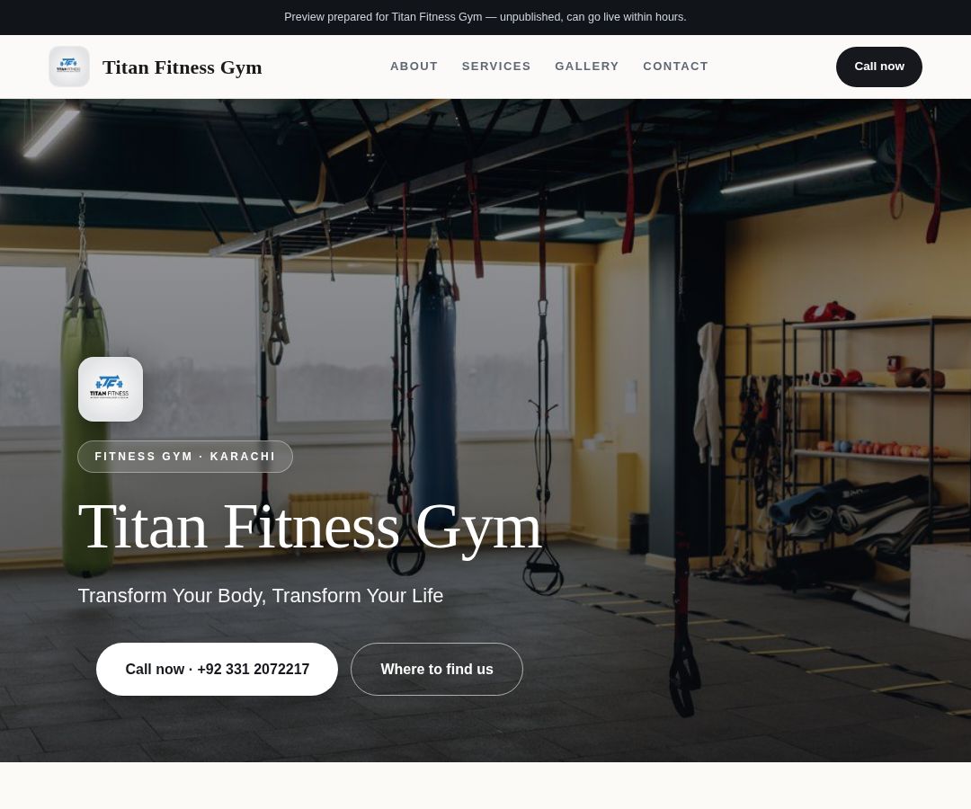 Titan Fitness Gym