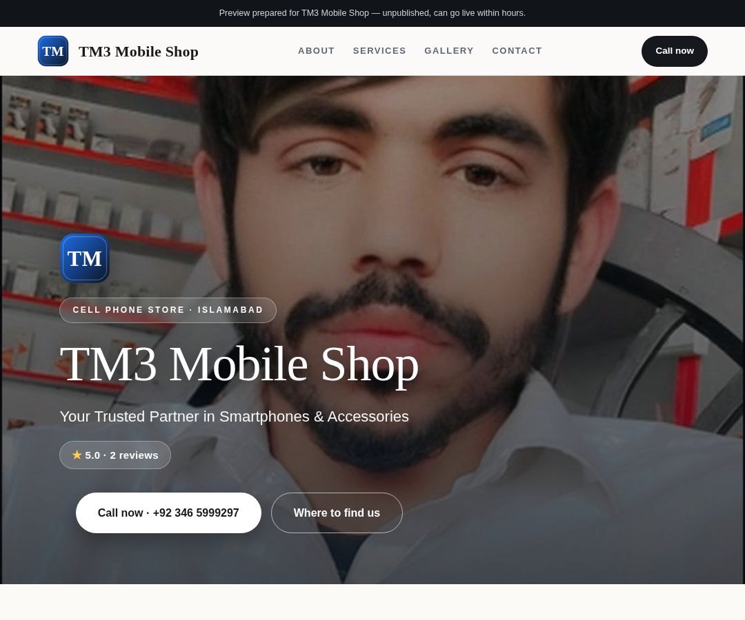 TM3 Mobile Shop
