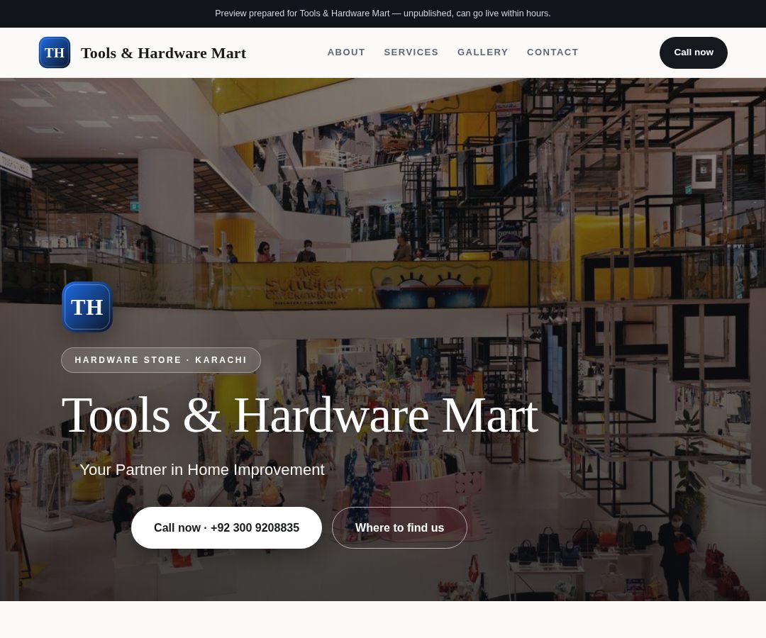 Tools & Hardware Mart