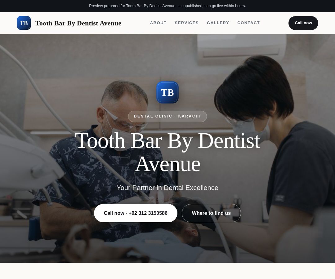 Tooth Bar By Dentist Avenue