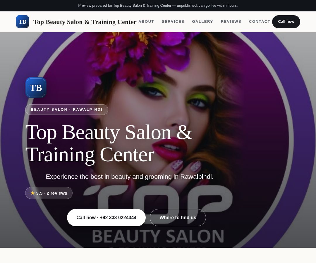 Top Beauty Salon & Training Center