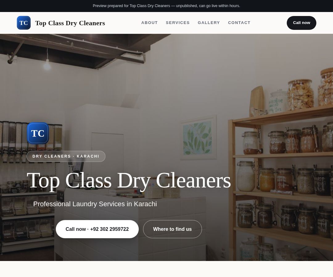 Top Class Dry Cleaners