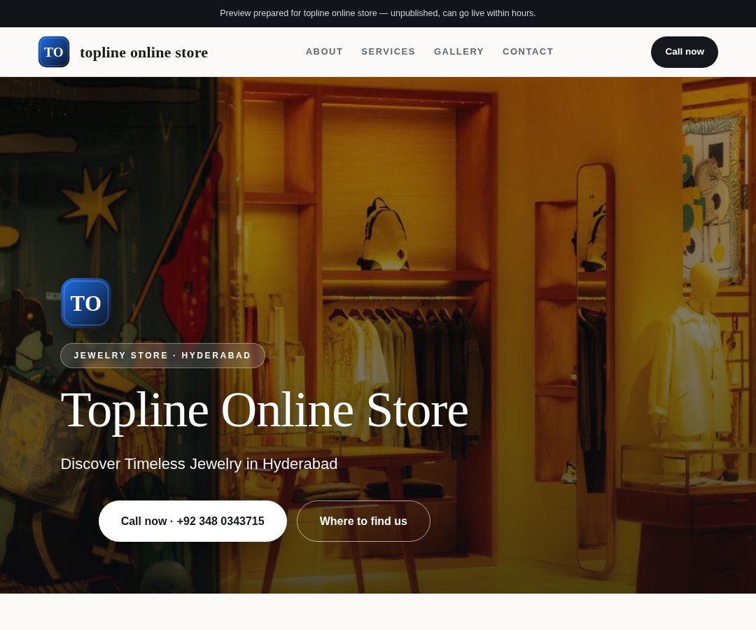 topline online store