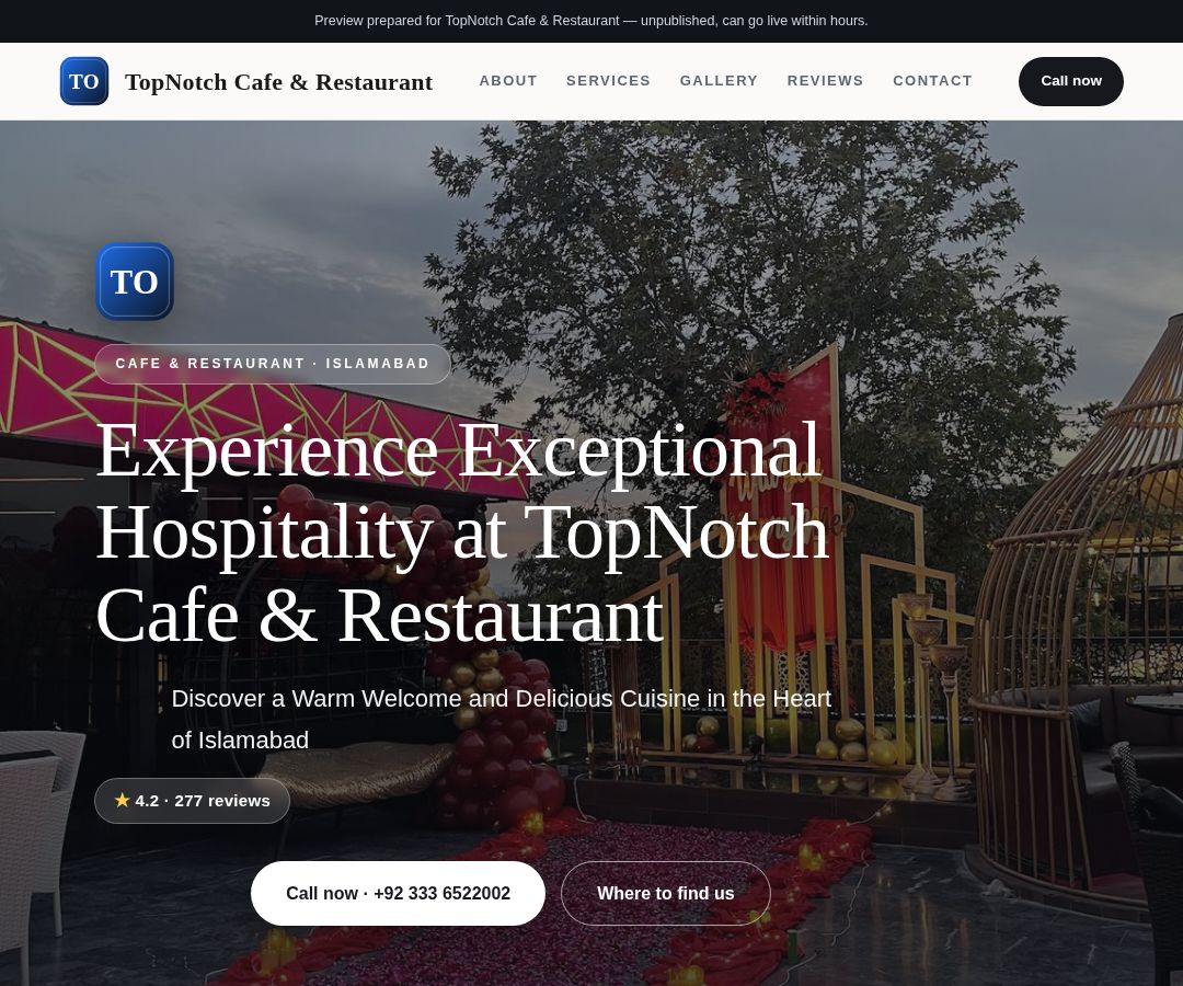 TopNotch Cafe & Restaurant