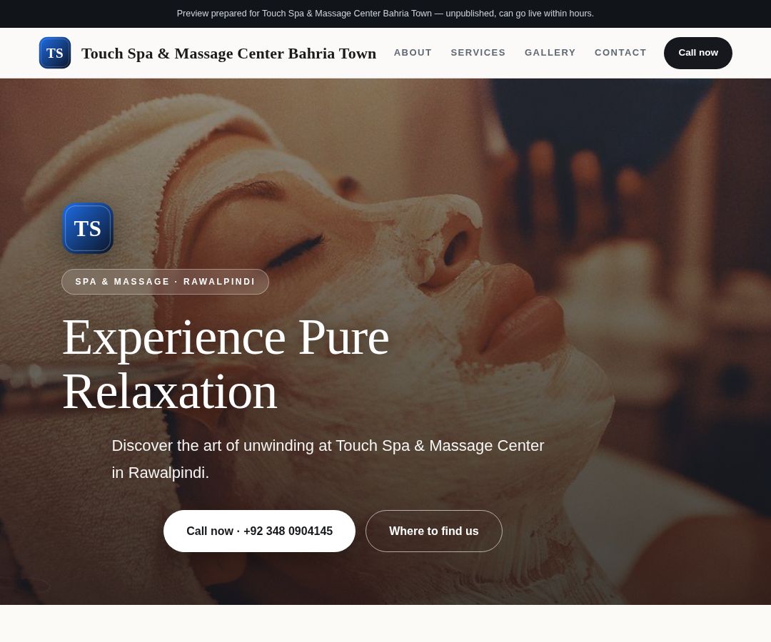 Touch Spa & Massage Center Bahria Town