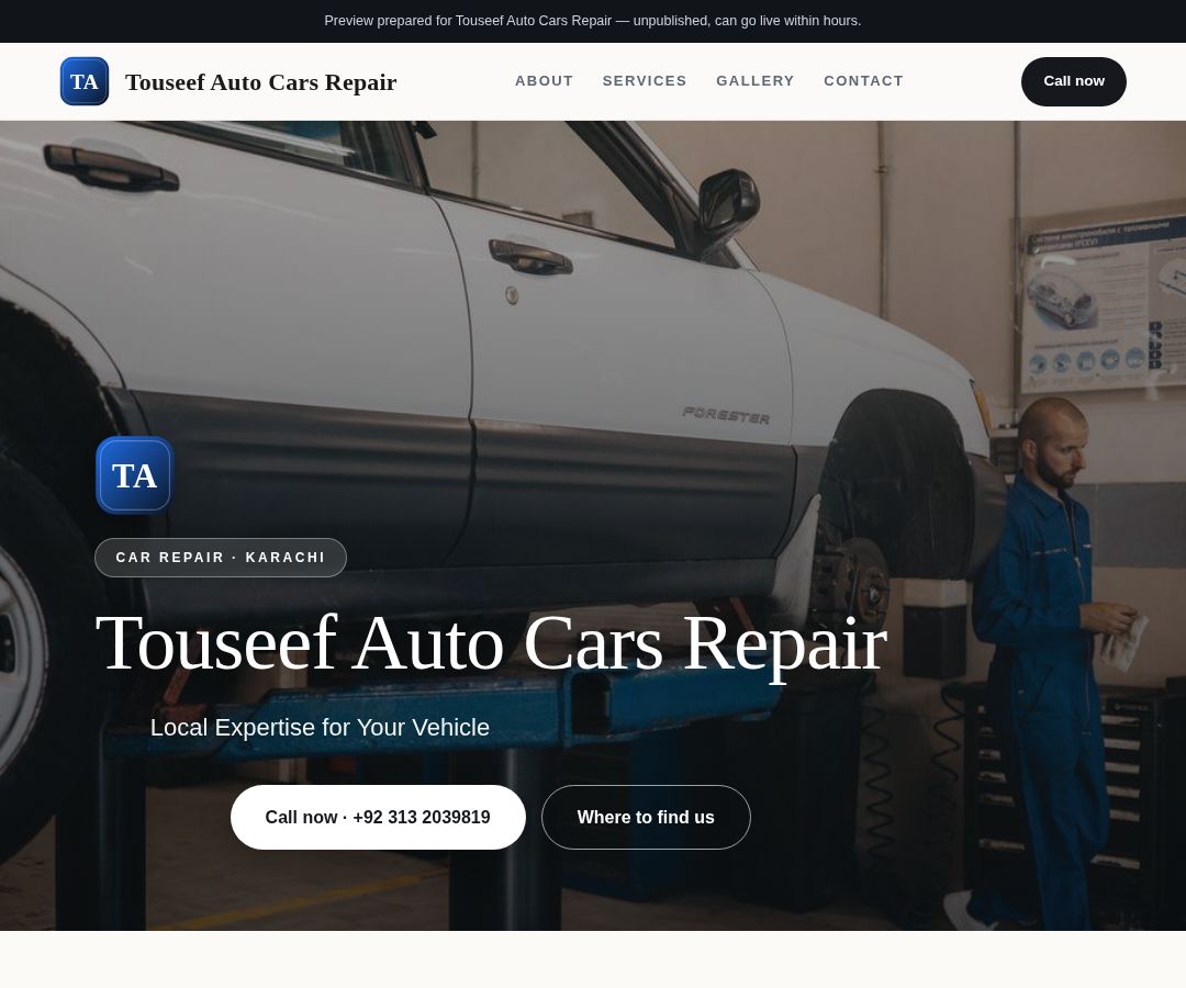 Touseef Auto Cars Repair