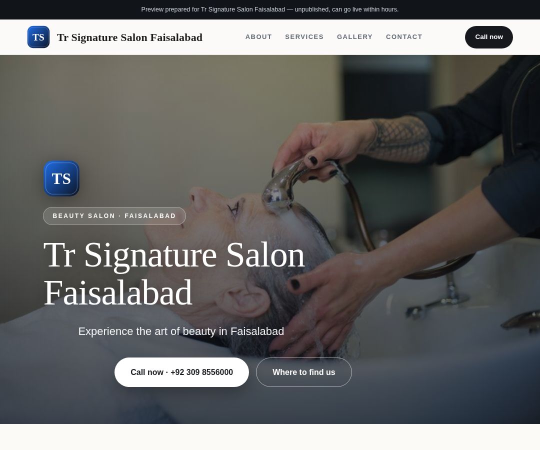 Tr Signature Salon Faisalabad