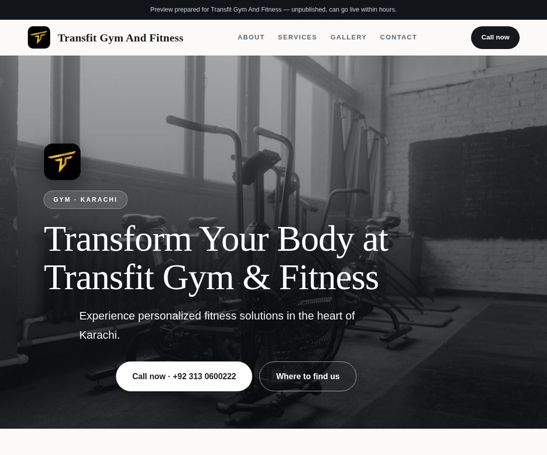 Transfit Gym And Fitness