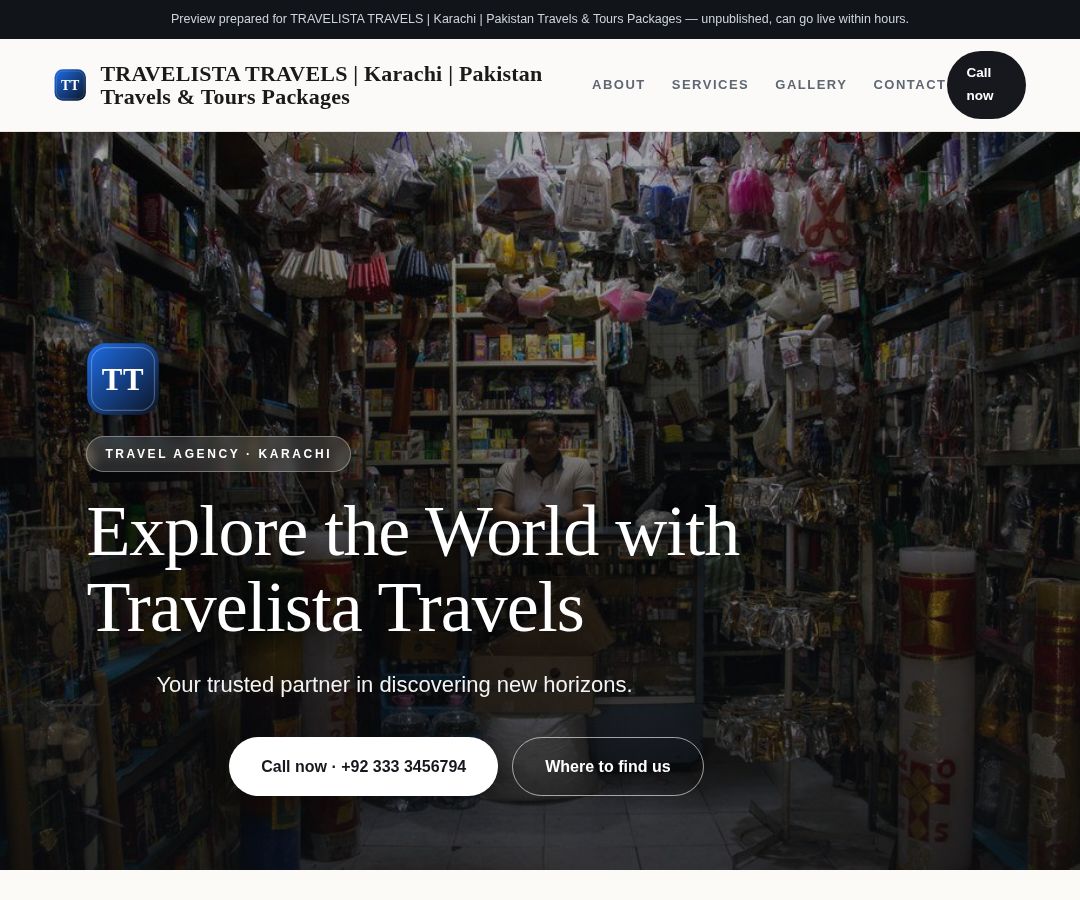 TRAVELISTA TRAVELS | Karachi | Pakistan Travels & Tours Packages