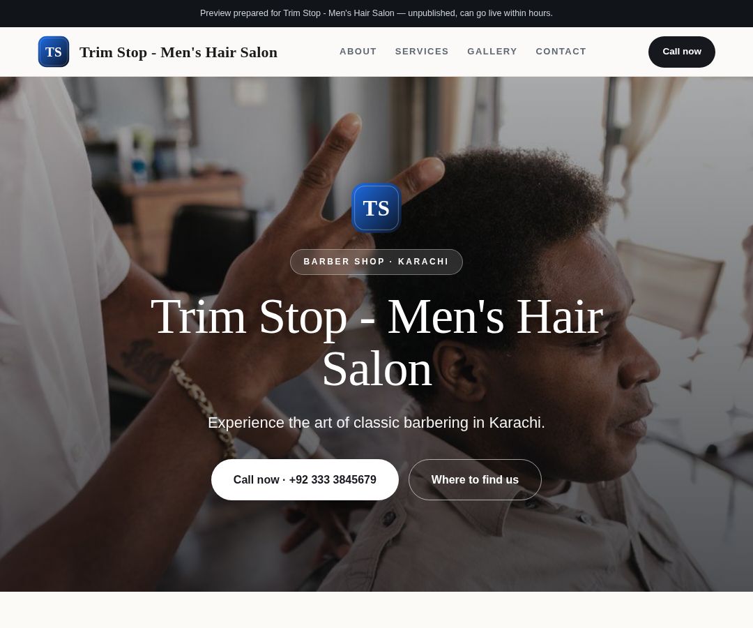Trim Stop - Men's Hair Salon