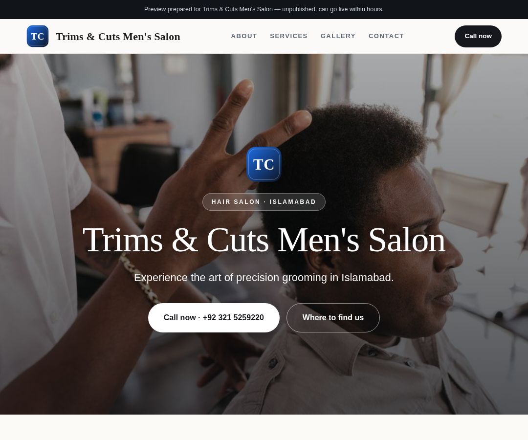Trims & Cuts Men's Salon