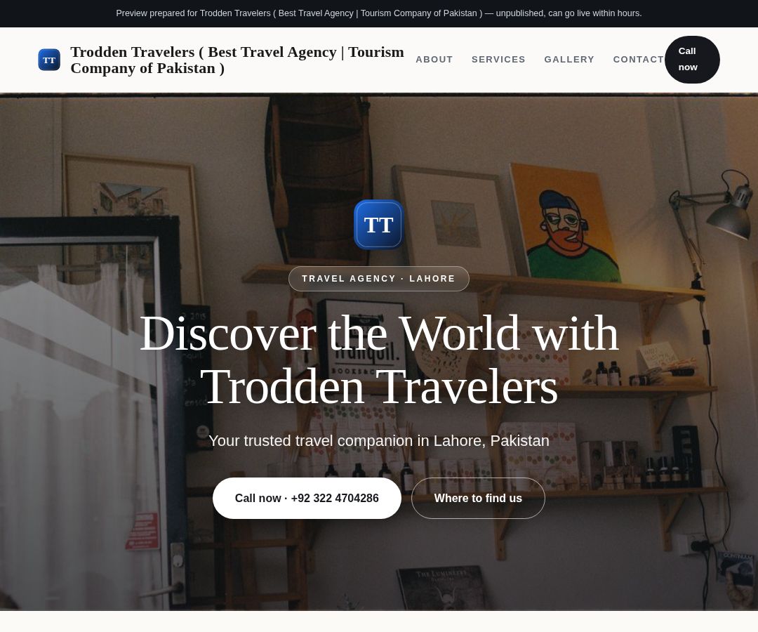 Trodden Travelers ( Best Travel Agency | Tourism Company of Pakistan )