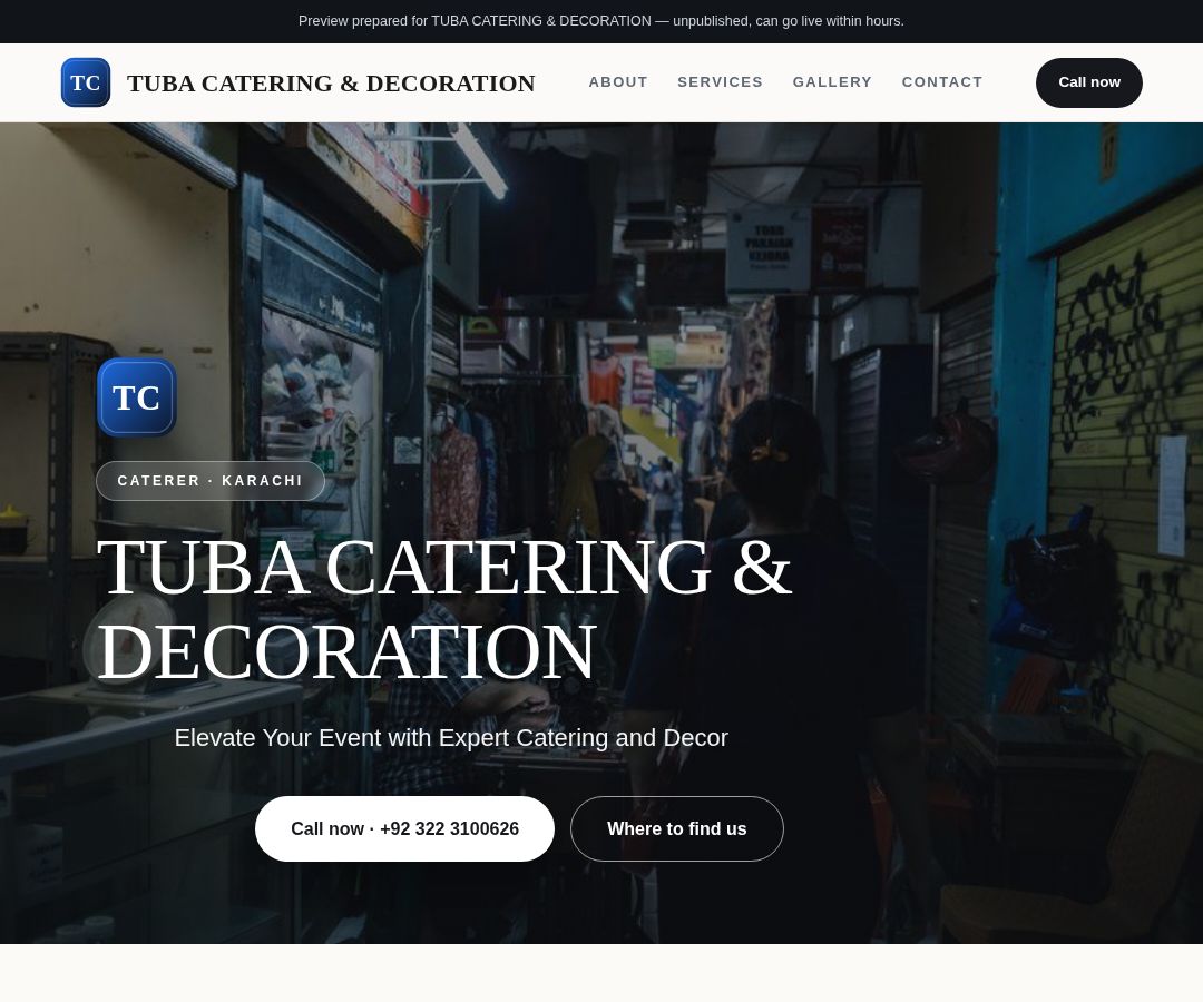 TUBA CATERING & DECORATION
