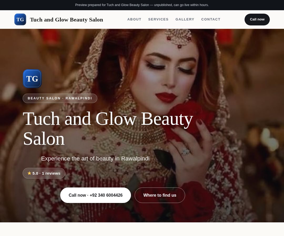 Tuch and Glow Beauty Salon