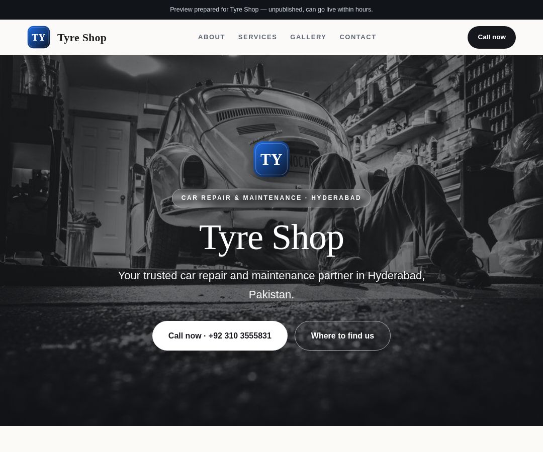 Tyre Shop