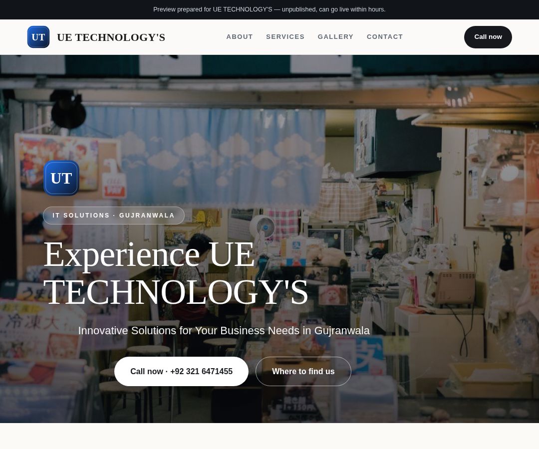 UE TECHNOLOGY'S