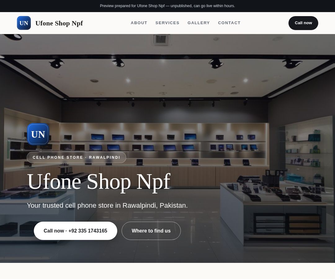Ufone Shop Npf