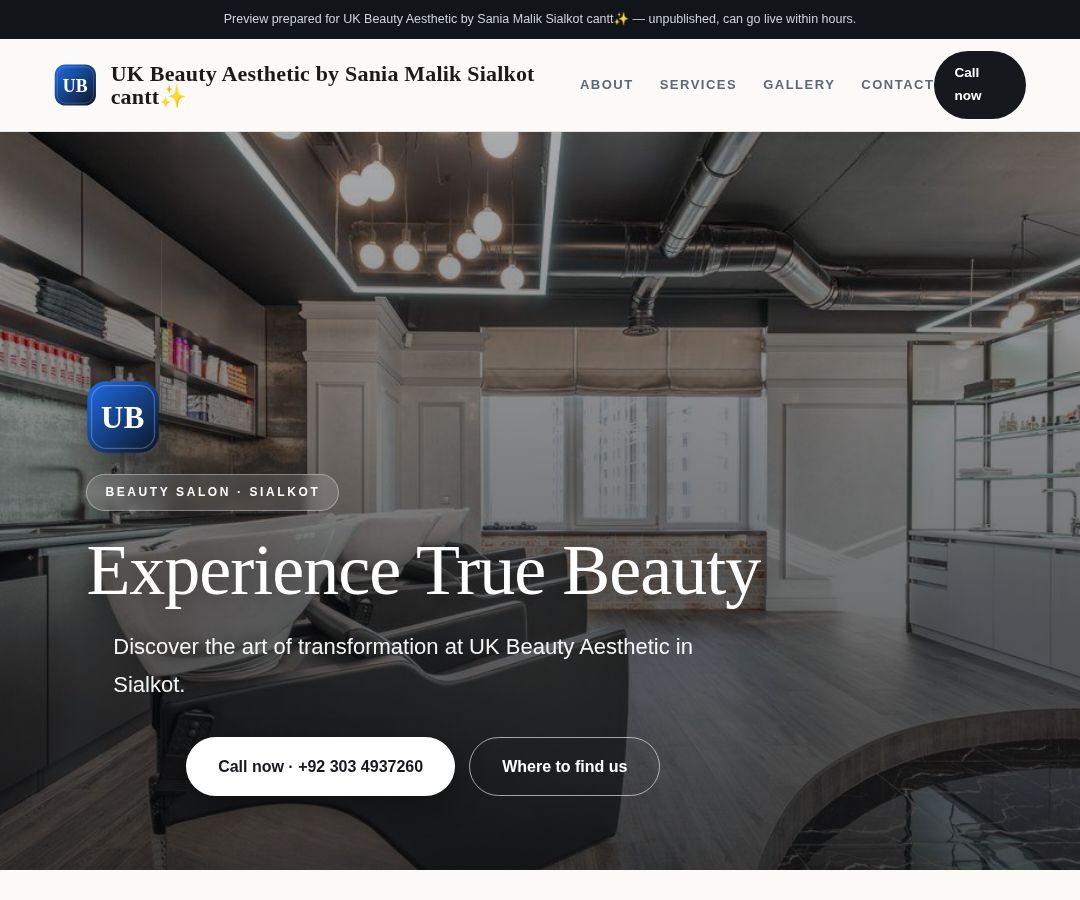 UK Beauty Aesthetic by Sania Malik Sialkot cantt✨️