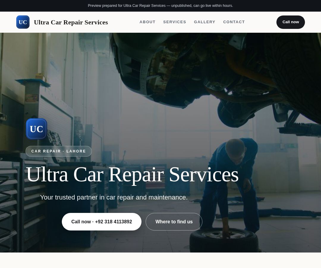 Ultra Car Repair Services