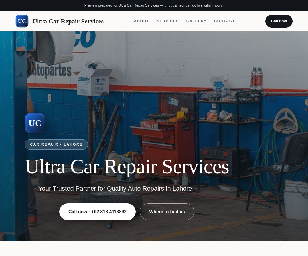 Ultra Car Repair Services