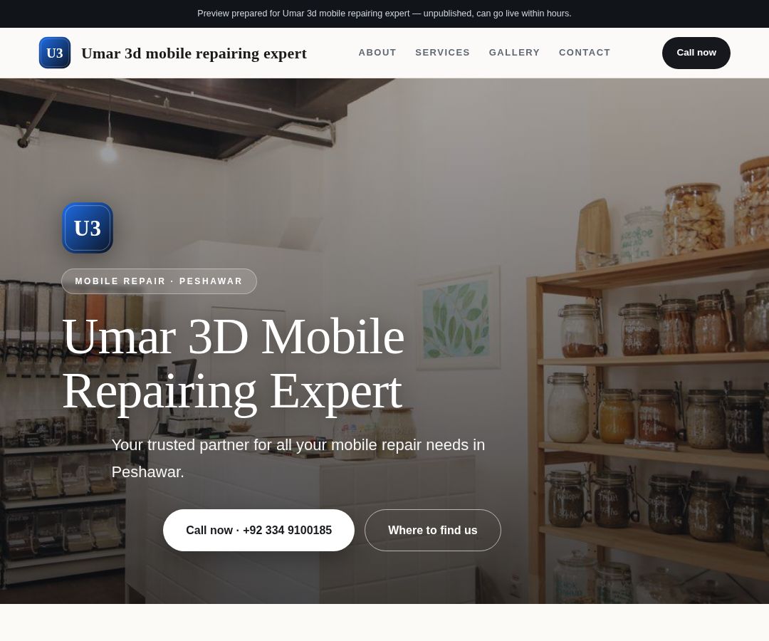 Umar 3d mobile repairing expert