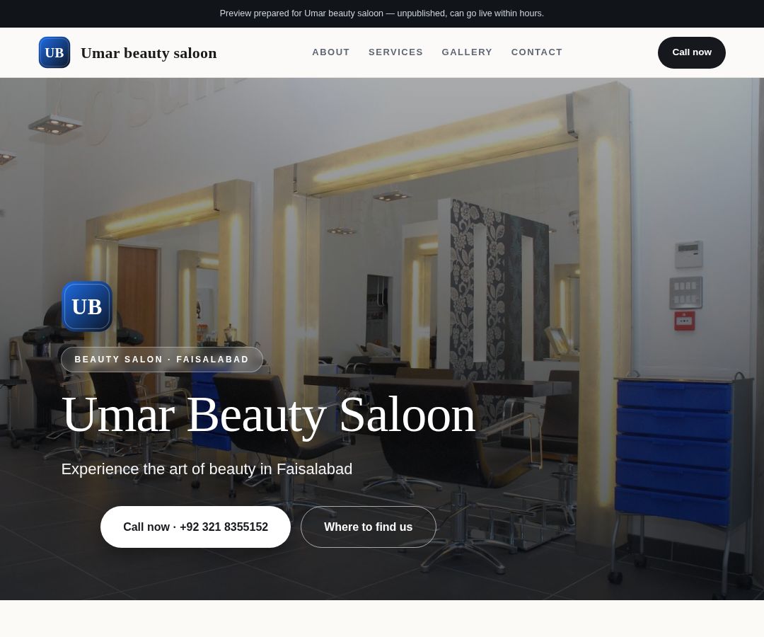 Umar beauty saloon