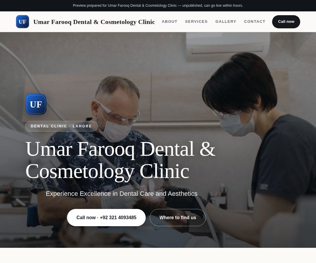 Umar Farooq Dental & Cosmetology Clinic