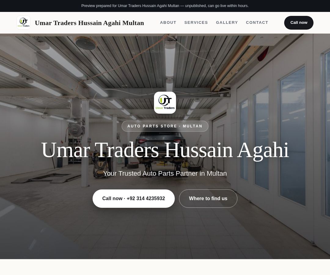 Umar Traders Hussain Agahi Multan