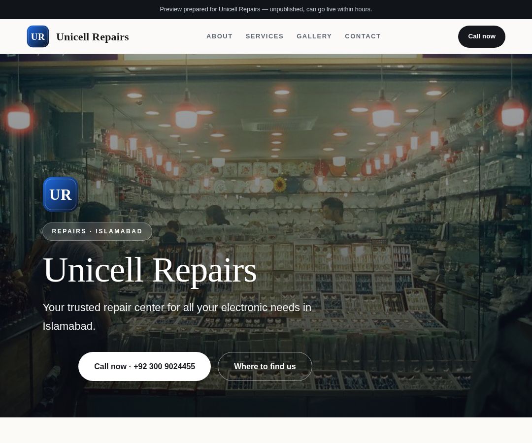 Unicell Repairs