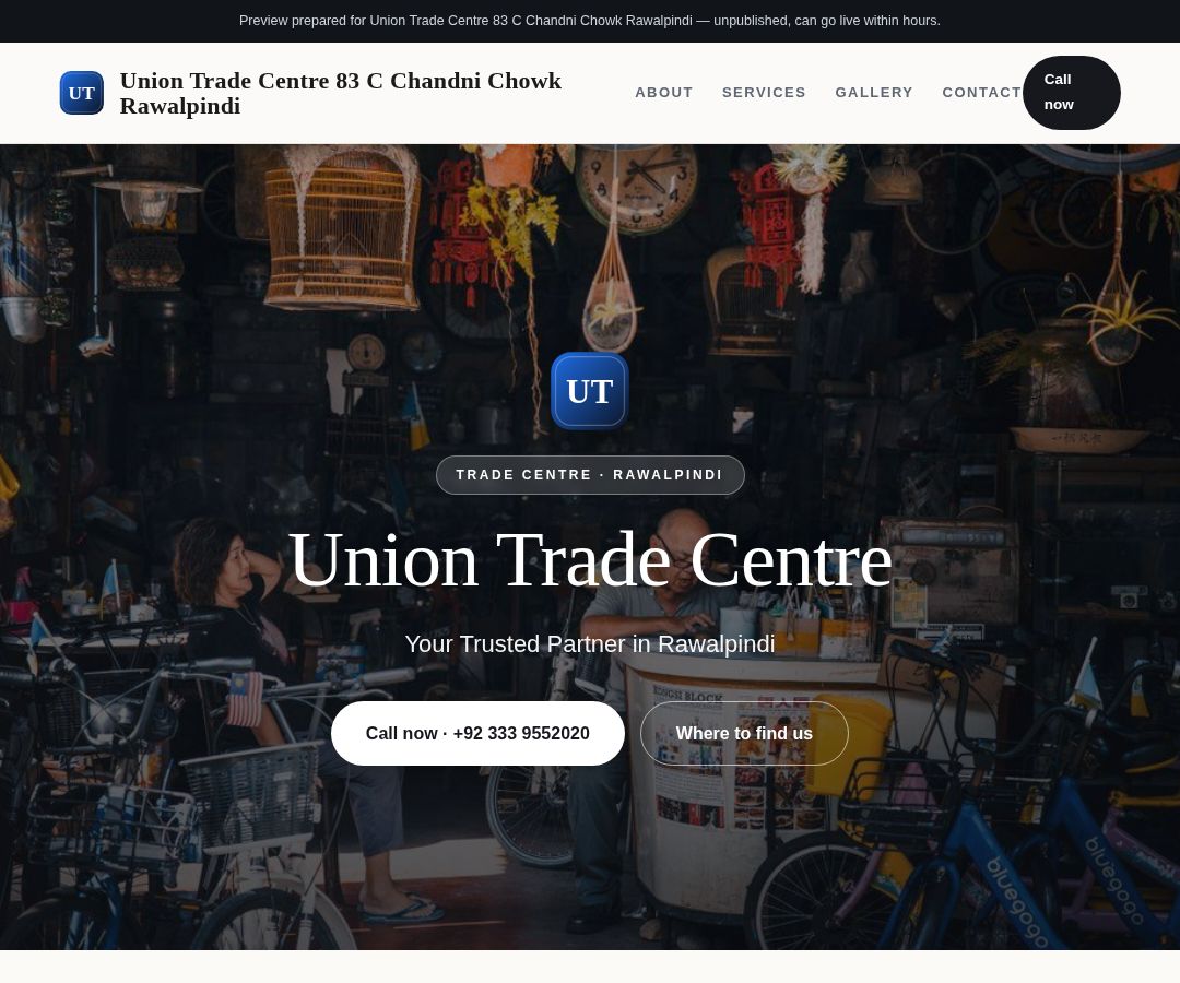 Union Trade Centre 83 C Chandni Chowk Rawalpindi