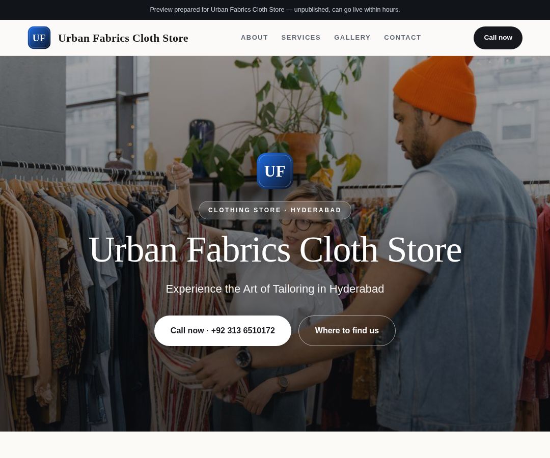 Urban Fabrics Cloth Store