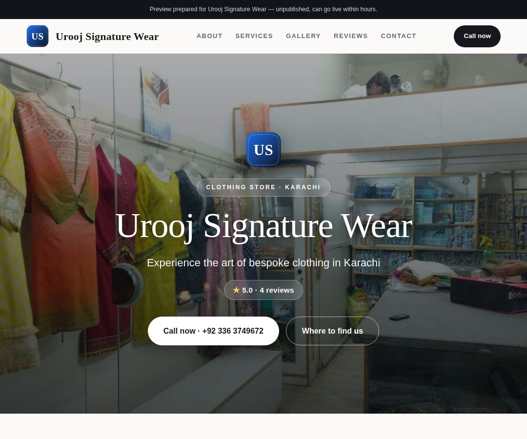 Urooj Signature Wear