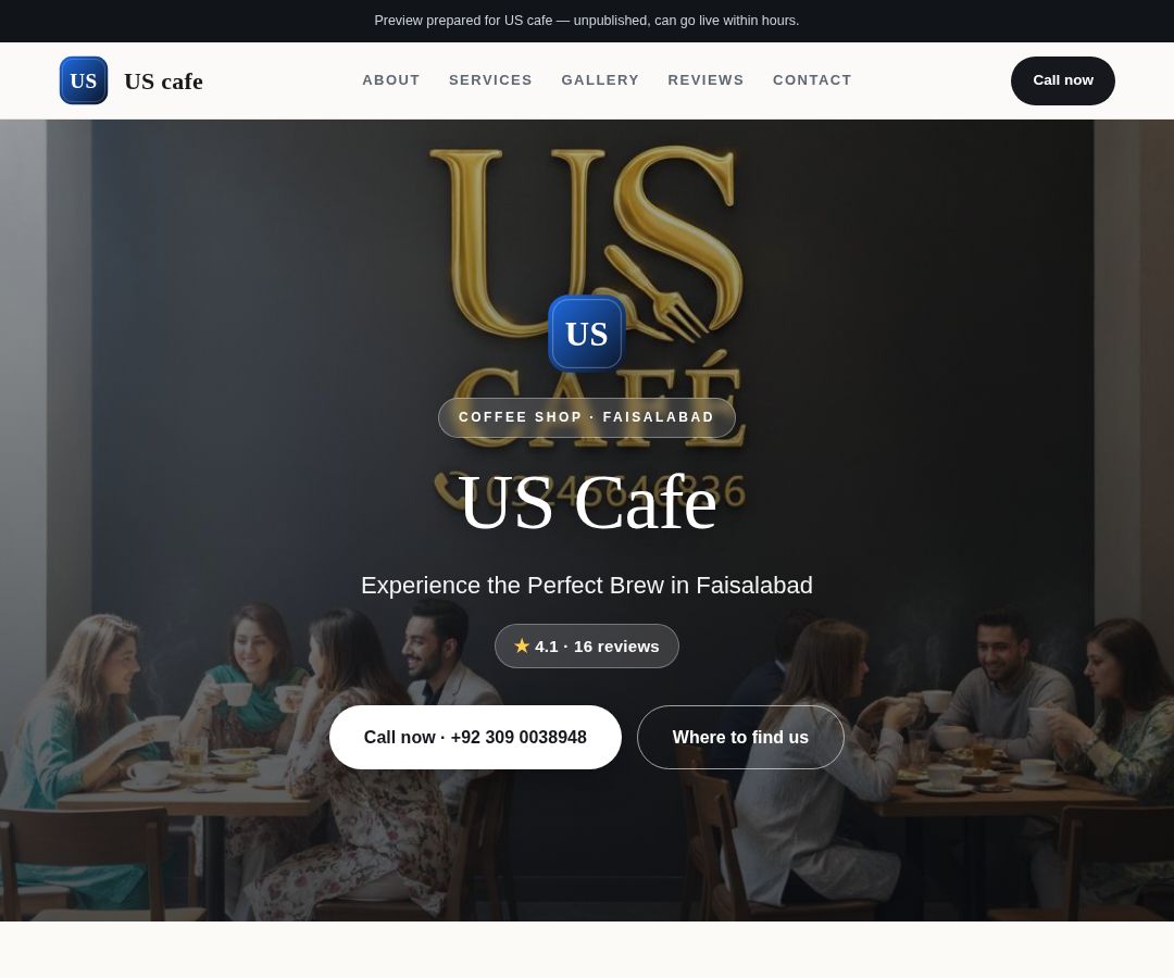 US cafe