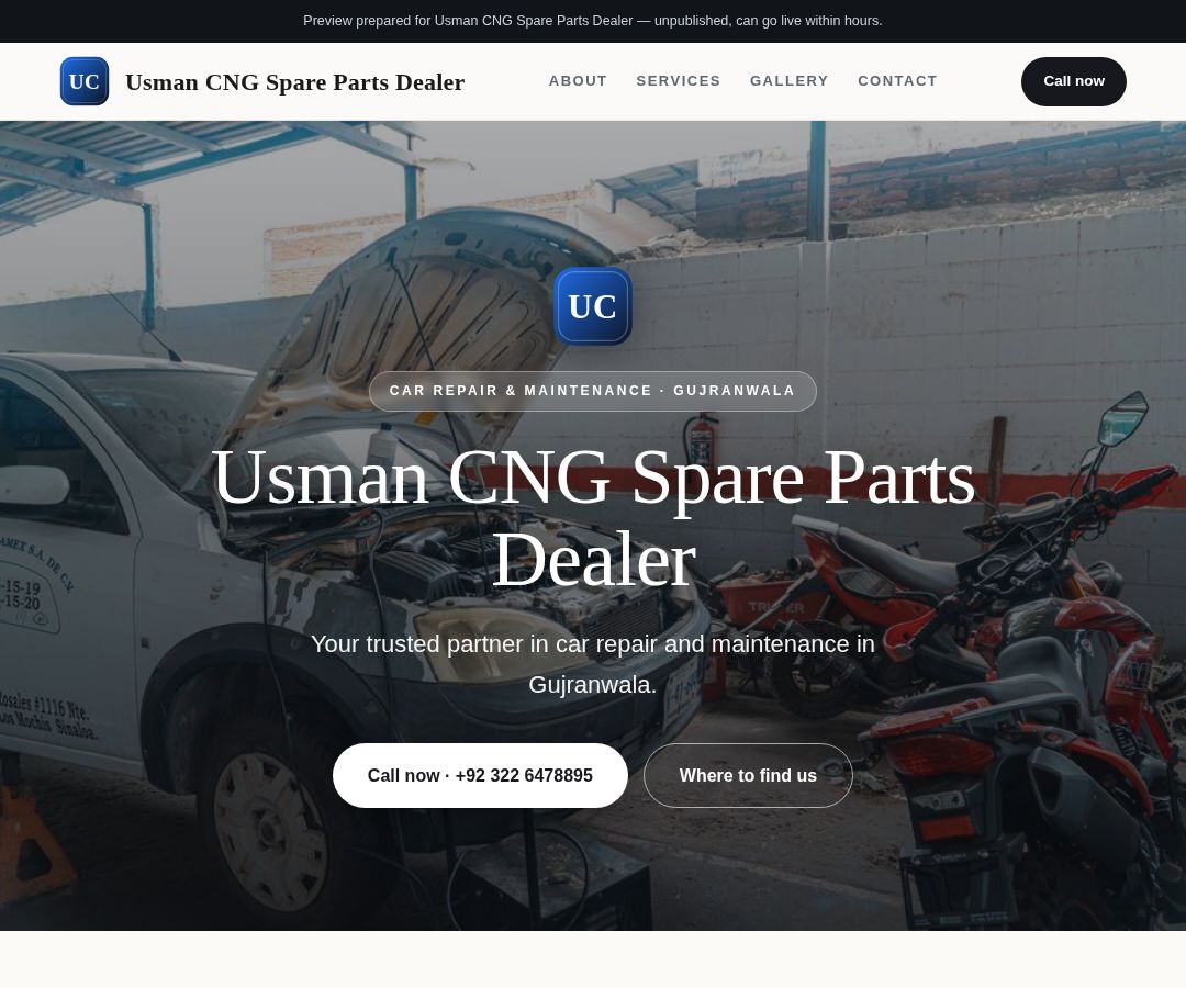 Usman CNG Spare Parts Dealer