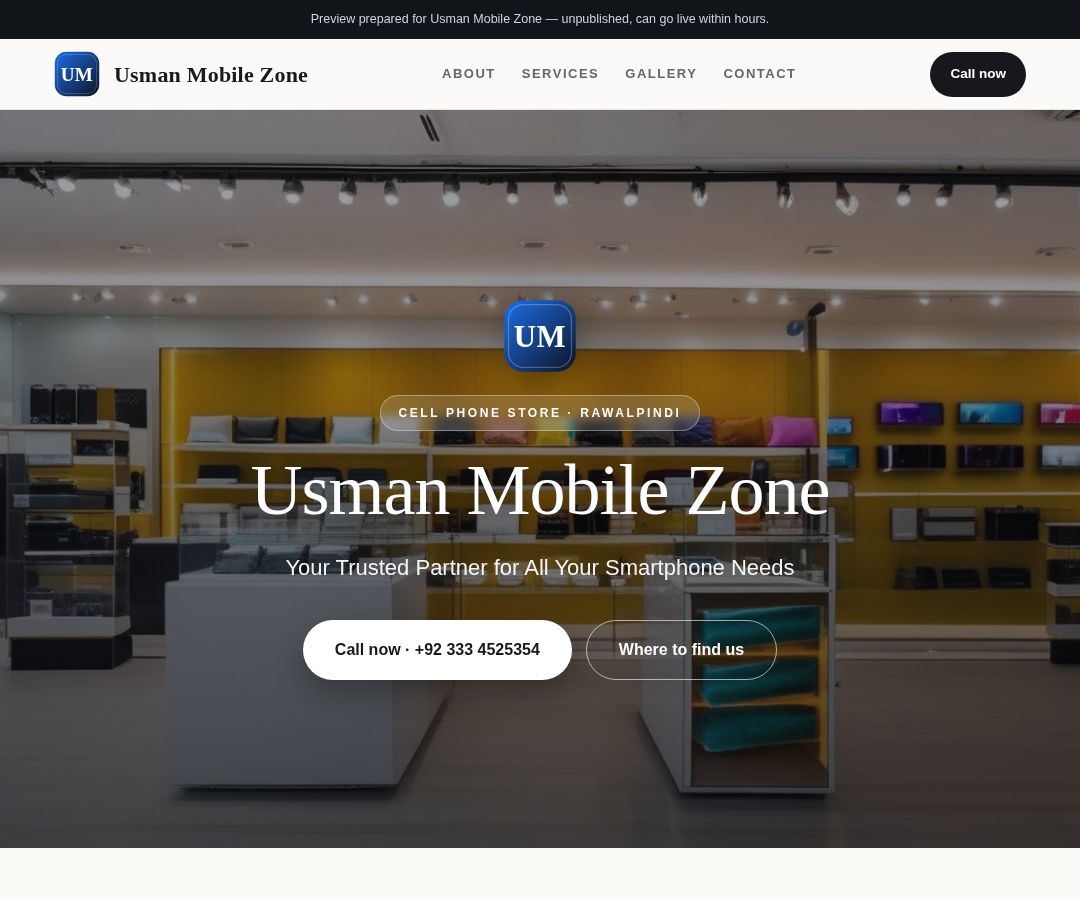 Usman Mobile Zone