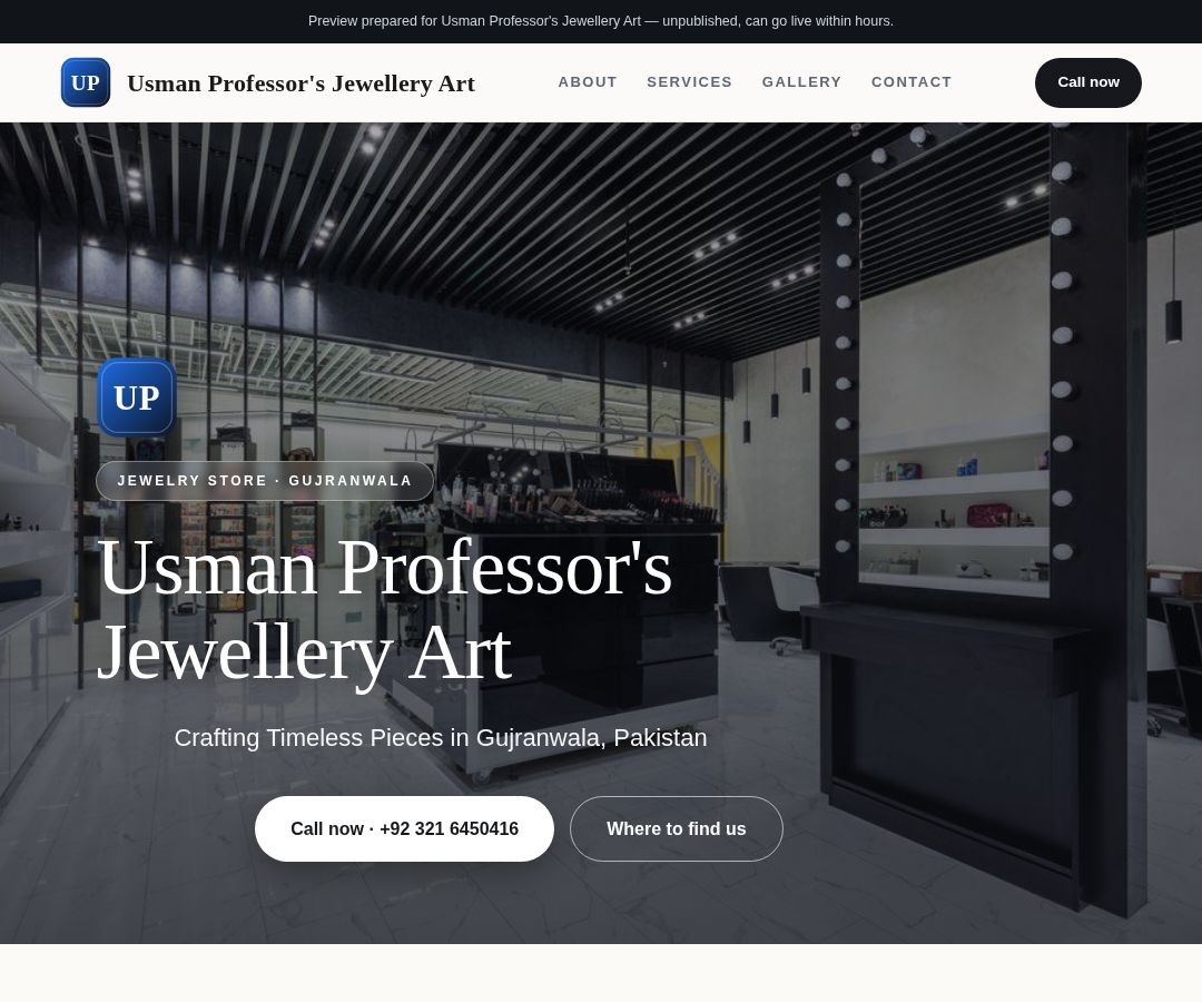 Usman Professor's Jewellery Art