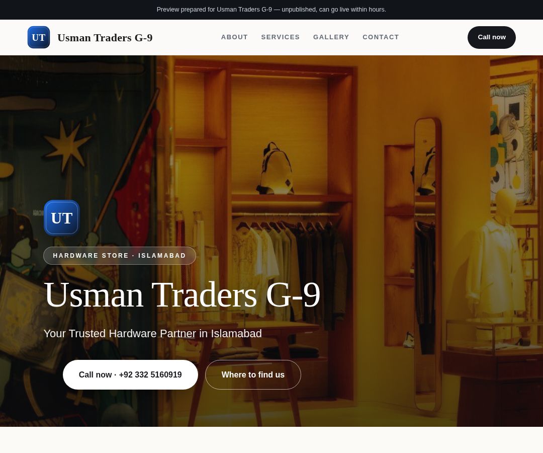 Usman Traders G-9