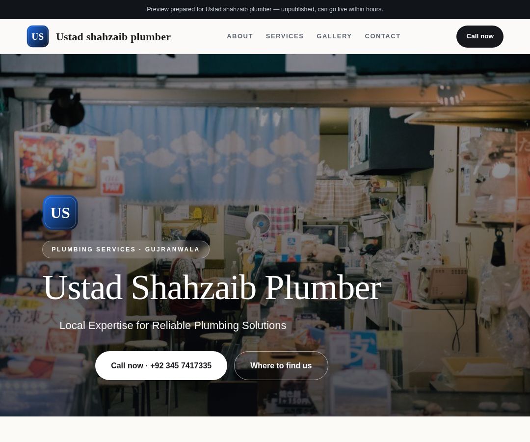 Ustad shahzaib plumber