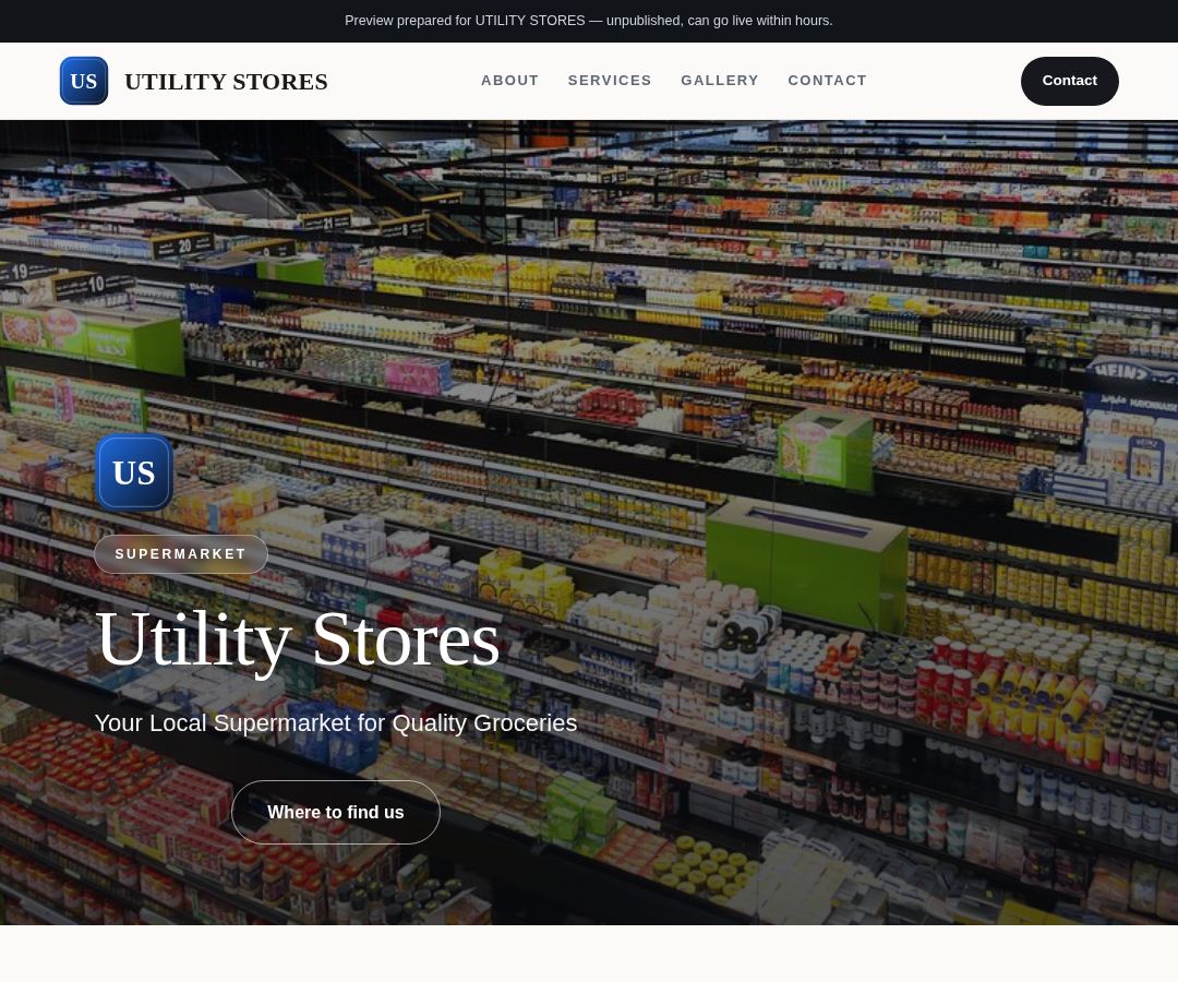 UTILITY STORES