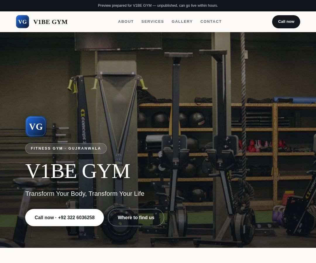 V1BE GYM