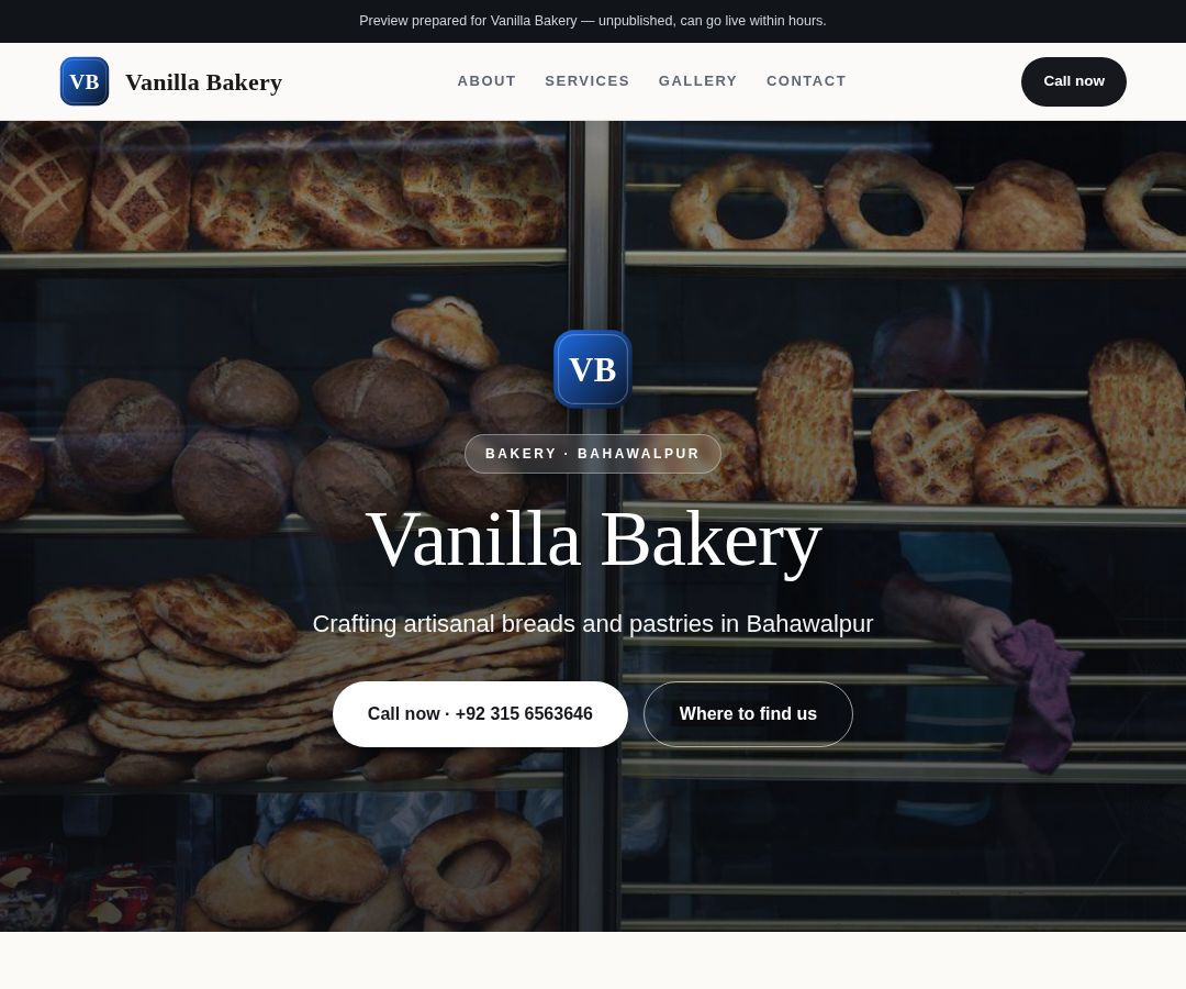Vanilla Bakery