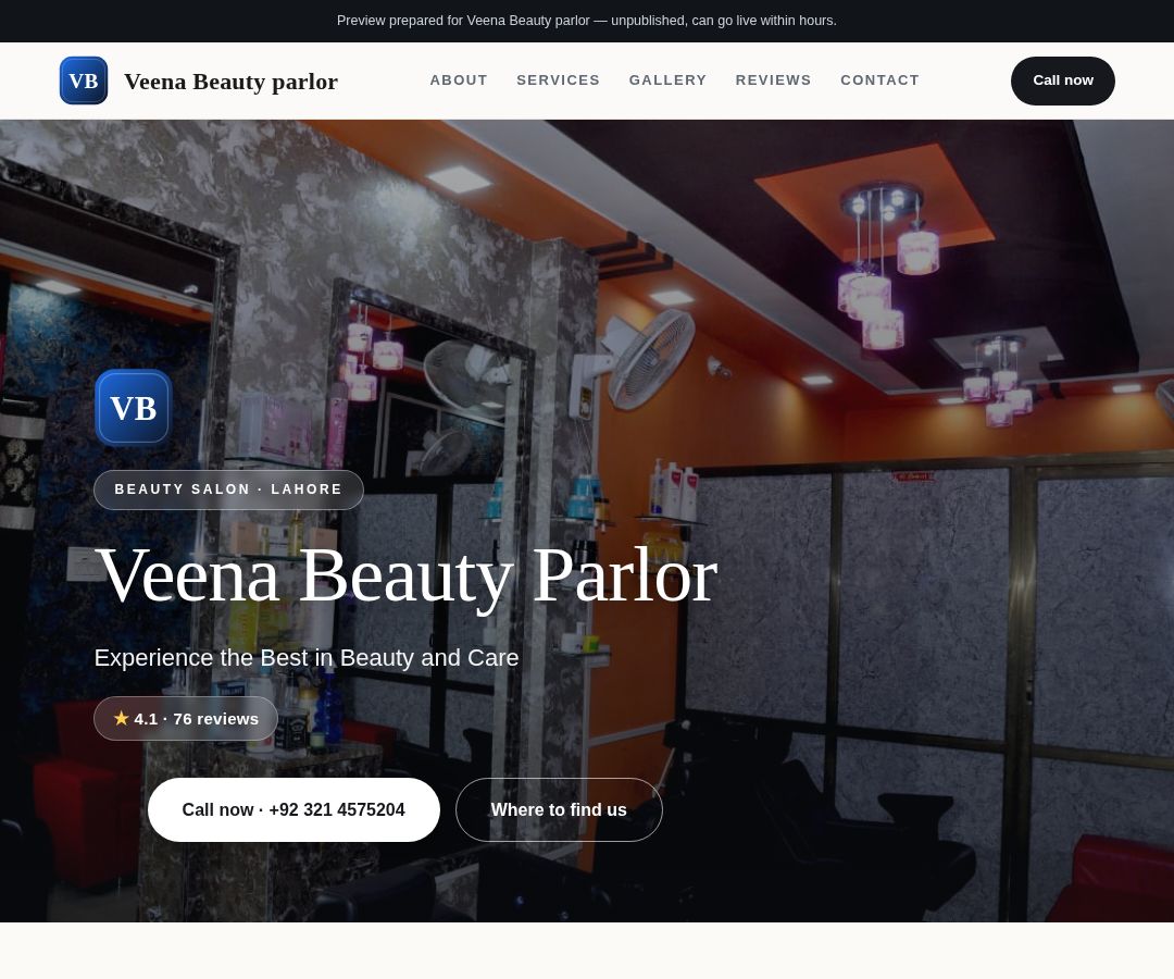 Veena Beauty parlor