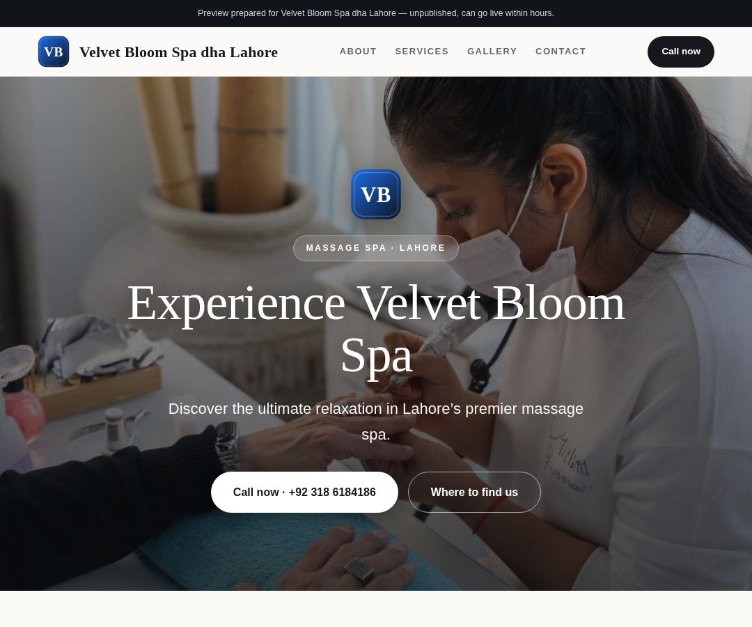 Velvet Bloom Spa dha Lahore